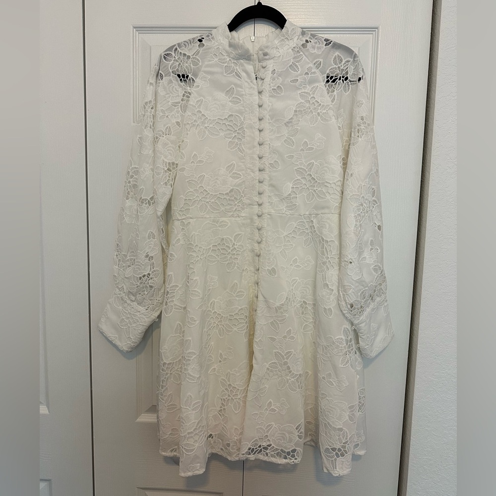 NWOT Elegant White Lace Dress